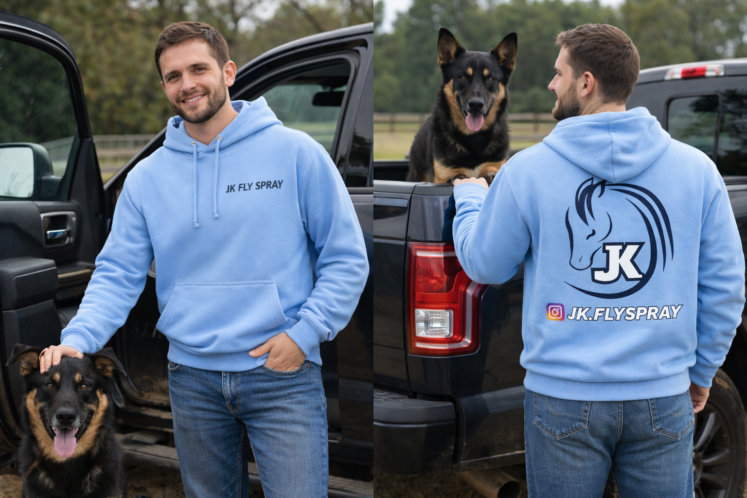 JK Sky Blue hoodie