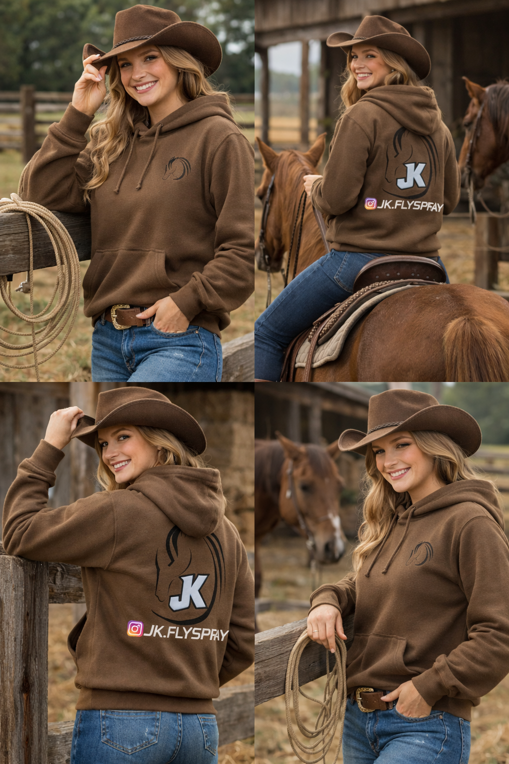 JK Ranch Brown Hoodie