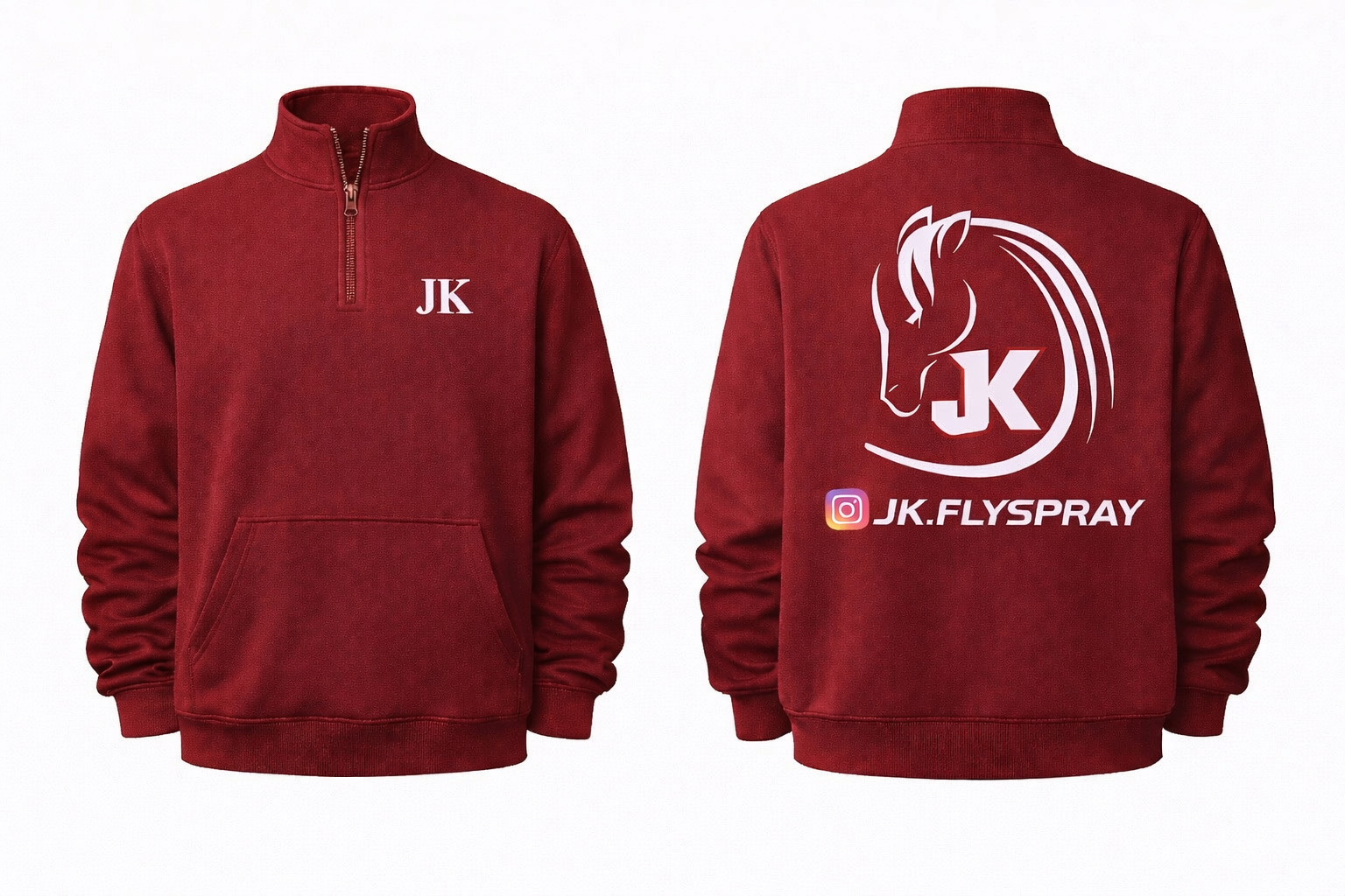 JK Classic Red Quarter Zip