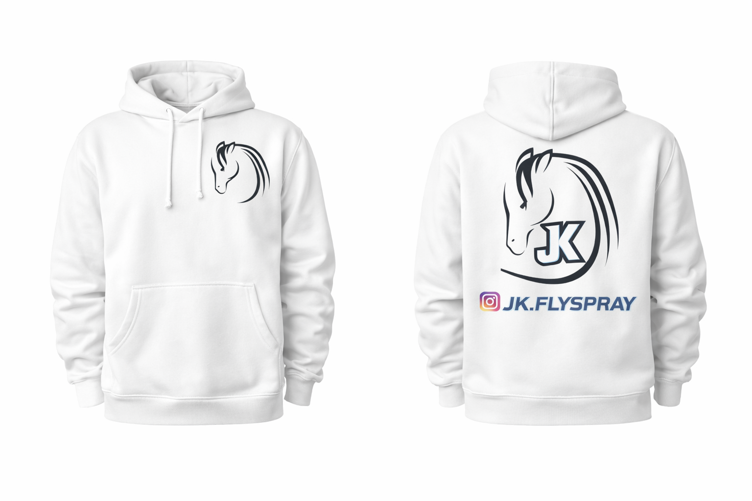 JK Classic White Hoodie